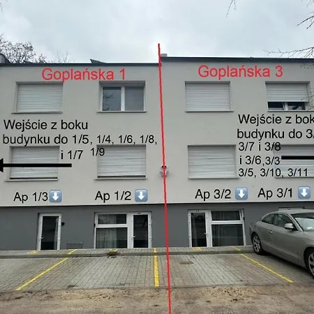 Goplańska Free Parking Self Check-in 24h Apartament